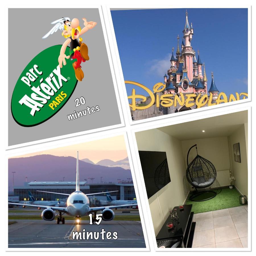 Appartement Cosy Proche Roissy Cdg Asterix Disneyland Paris Гуссенвиль Экстерьер фото